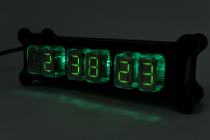 Wi-Fi Thyratron desk clock with ITS1-A tubes in acrylic case