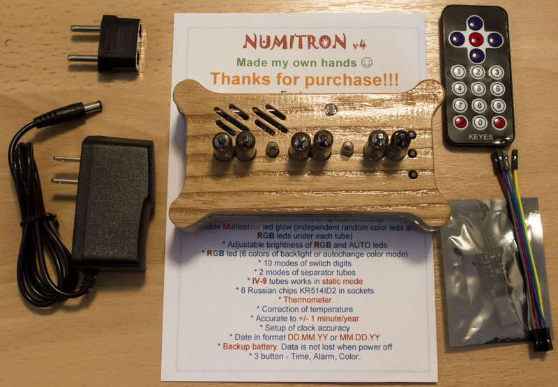 Package for Numitron IV-9 clock Package for Numitron IV-9 clock