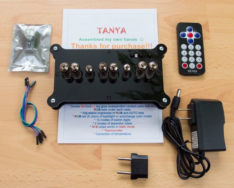 Package for Elena IV-11 VFD desk clock Package for Elena IV-11 VFD desk clock