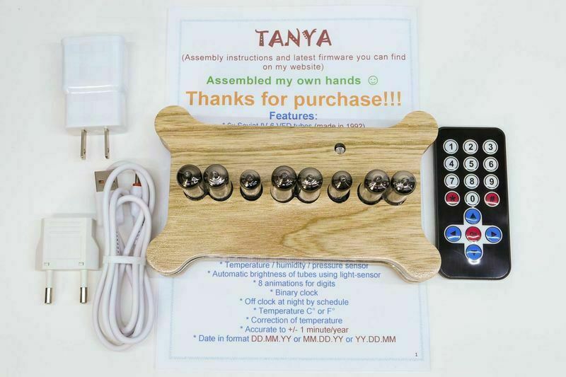 Package for Wi-Fi Tanya IV-6 VFD desk clock