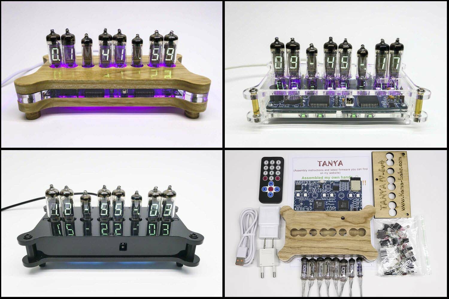 DIY KIT Wi-Fi Tanya IV-6 desk clock